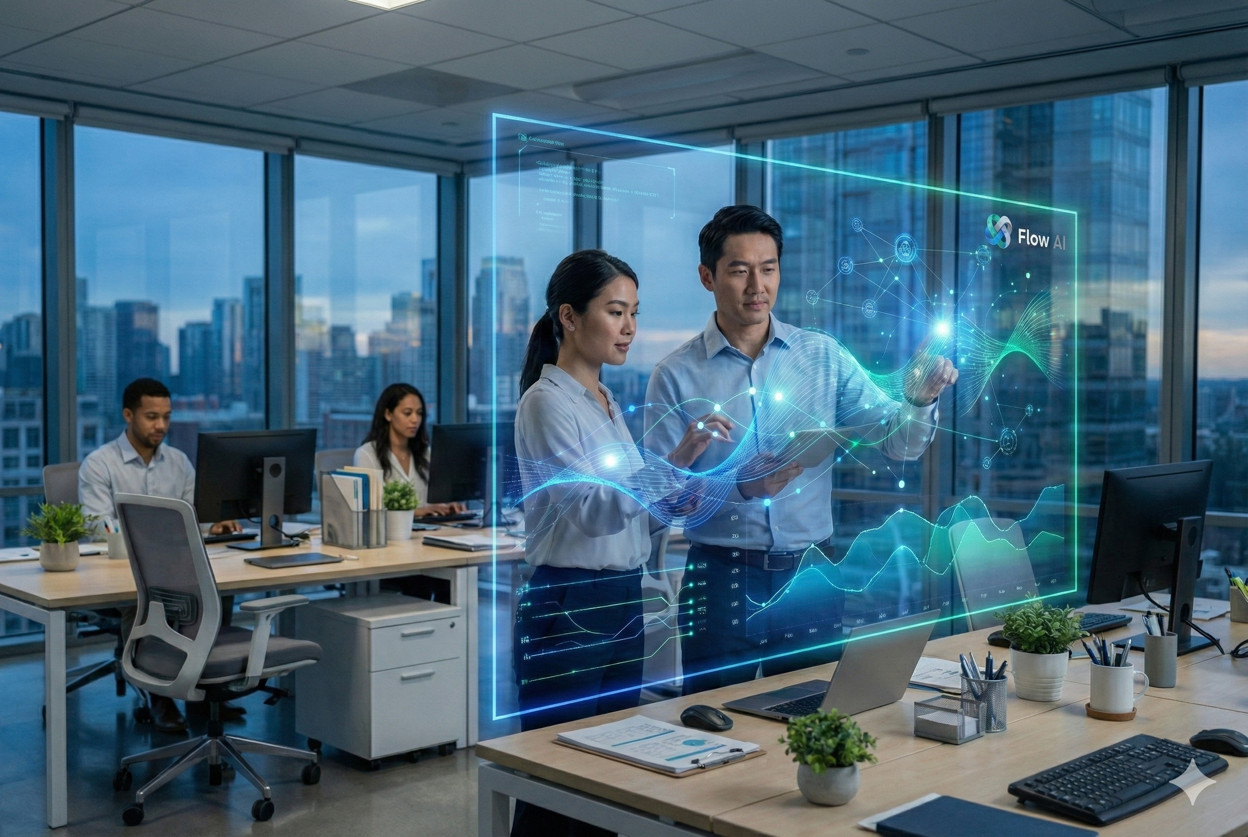 Strategic AI Partner - Human Collaborating with AI